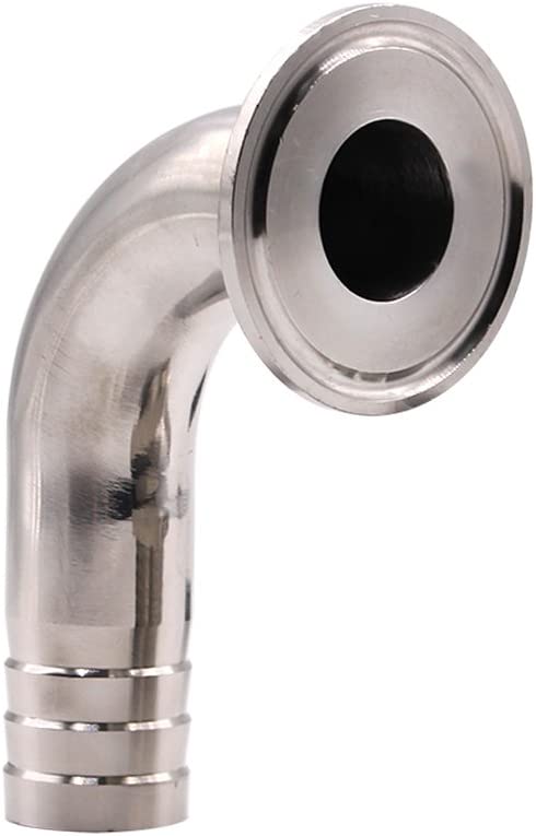 1.5" Tri Clamp |Sanitary Hose Barb|Pipe Fitting | 90 Degree Elbow