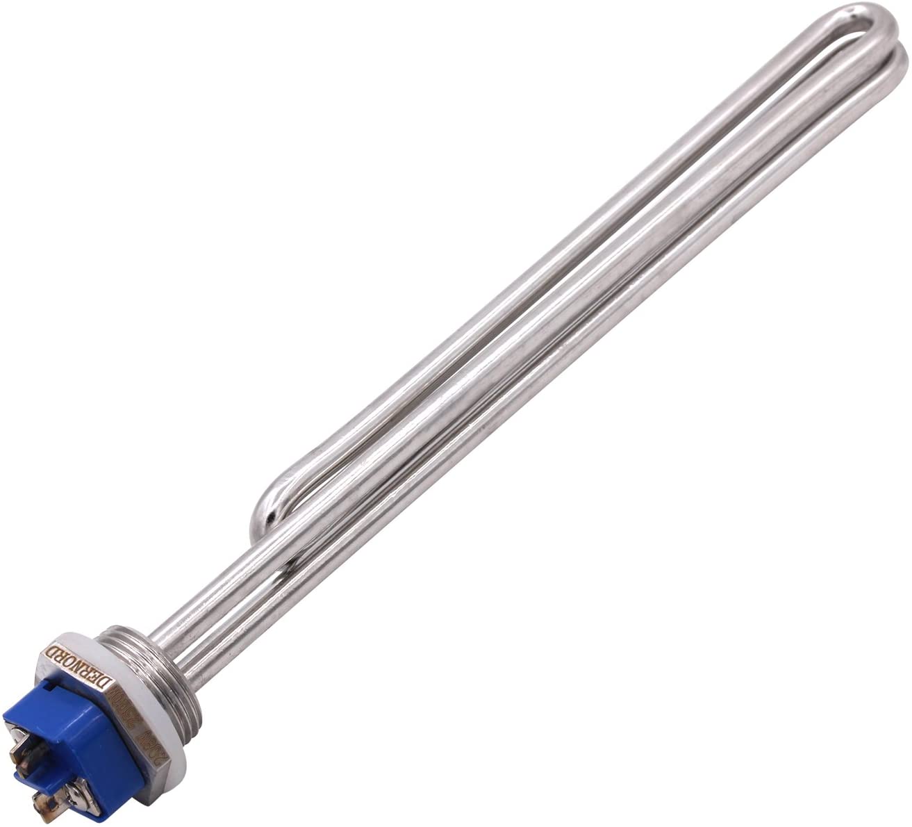 DERNORD 208V 2500W/ 3500W/4500W/5500W Screw-In Foldback Water Heater Element - Low Watt Density