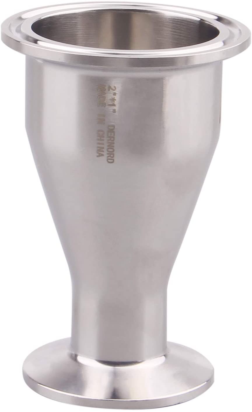 Sanitary Fitting Reducer | Tri Clamp Ferrule Style 1.5 inch to 4 inch
