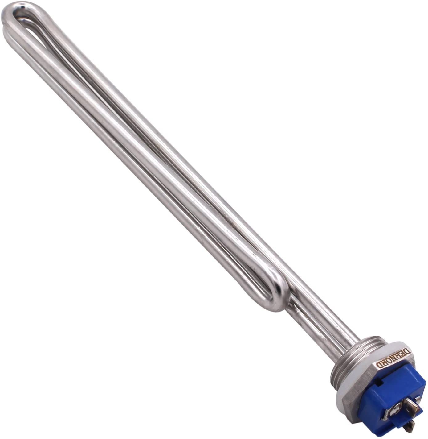 DERNORD 208V 2500W/ 3500W/4500W/5500W Screw-In Foldback Water Heater Element - Low Watt Density