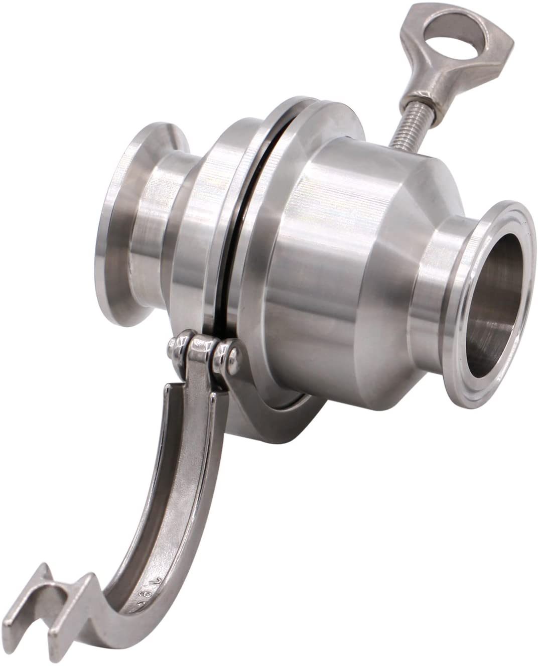Sanitary Check Valve | One Way Flow | Viton Gasket 1.5" 2" Tri Clamp Style