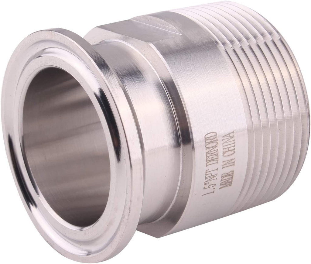 1.5''Tri clamp | Adapter to MNPT Thread | Ferrule Sanitary Pipe Fitting