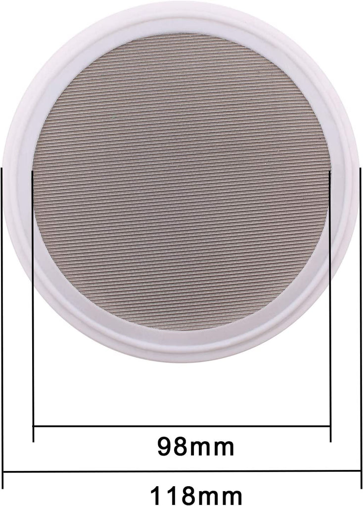 4" PTFE (Teflon) Sanitary Gasket | Stainless Screen | Tri Clamp Clover