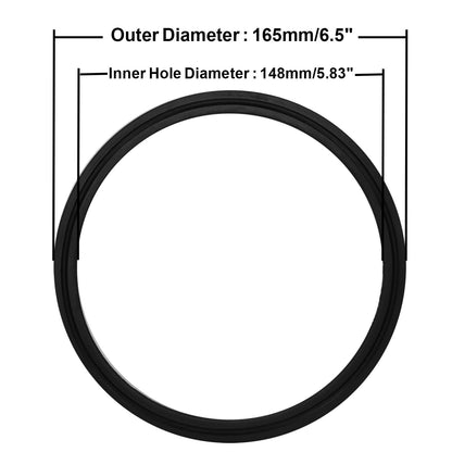 6" Tri Clamp Buna-N (NBR) Sanitary Gasket Fits Tri-Clover Type Ferrule