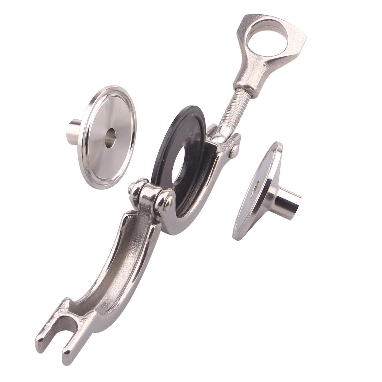 Durable 1.5" Stainless Steel Clamp Set for Sanitary Pipe Welding