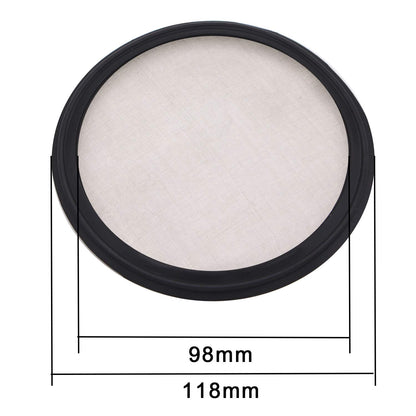 DERNORD 4" Sanitary Gasket FKM w/Stainless Screen - Tri Clamp Clover (Pack of 2) (60 Mesh)