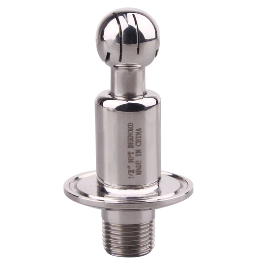 DERNORD Sanitary Rotary Spray Ball 1.5"TC X 1/2"MNPT CIP Tank Cleaning Ball