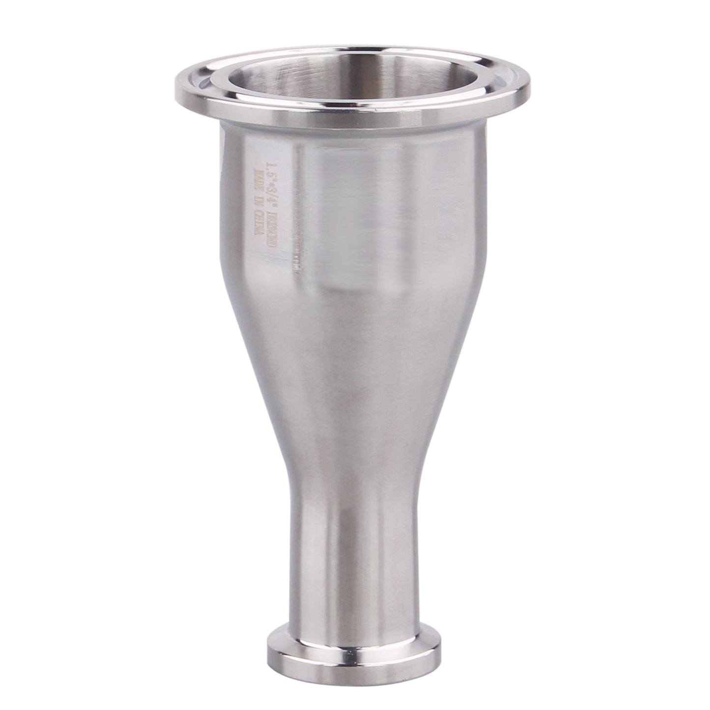 Sanitary Fitting Reducer | Tri Clamp Ferrule Style 1.5 inch to 4 inch