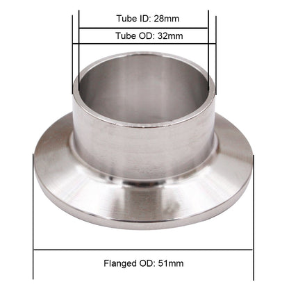 Dernord Sanitary pipe weld Ferrule