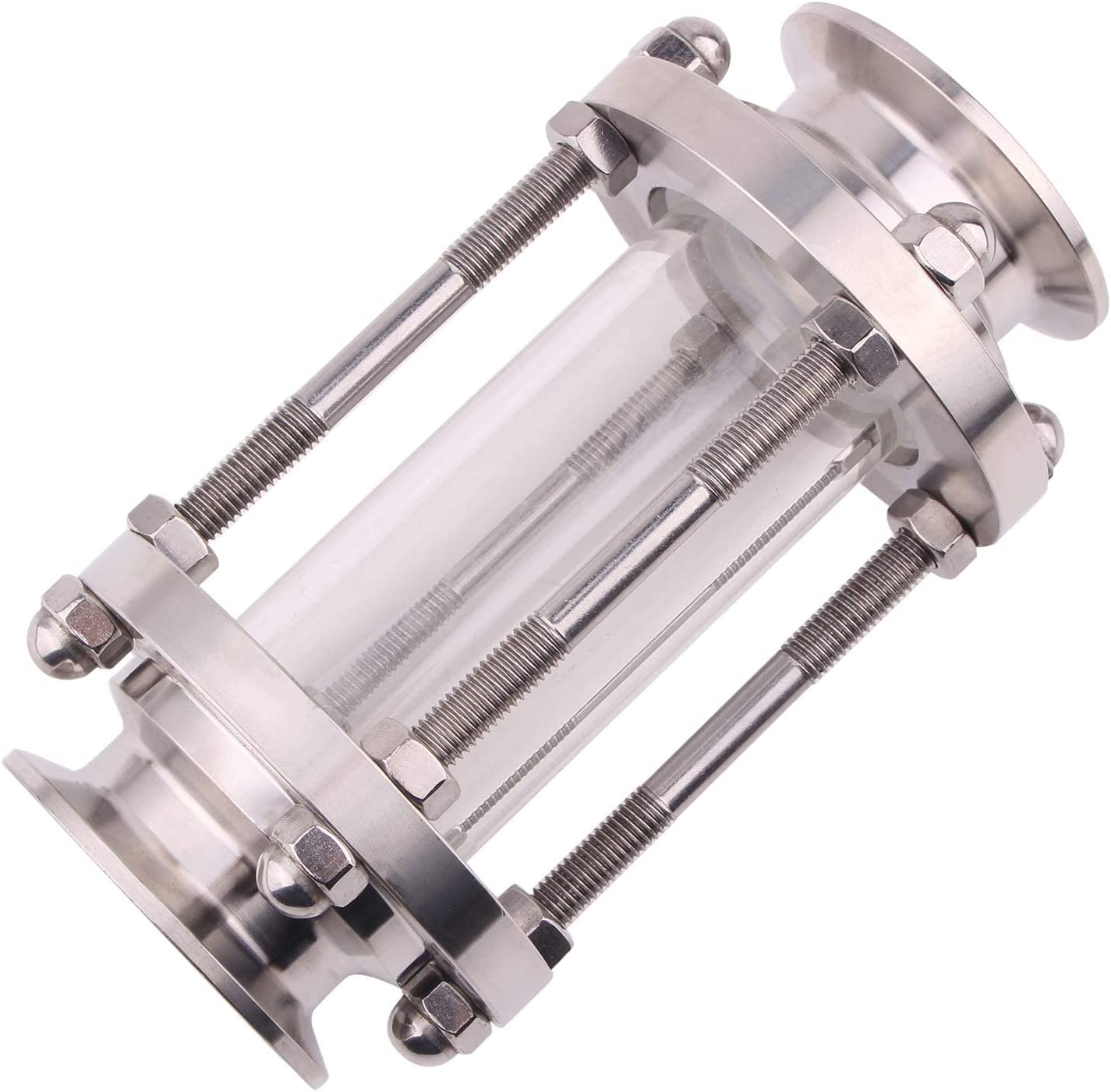 In-Line Sight Glass | with Clamp End | Sanitary Tri-Clamp