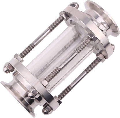 In-Line Sight Glass | with Clamp End | Sanitary Tri-Clamp