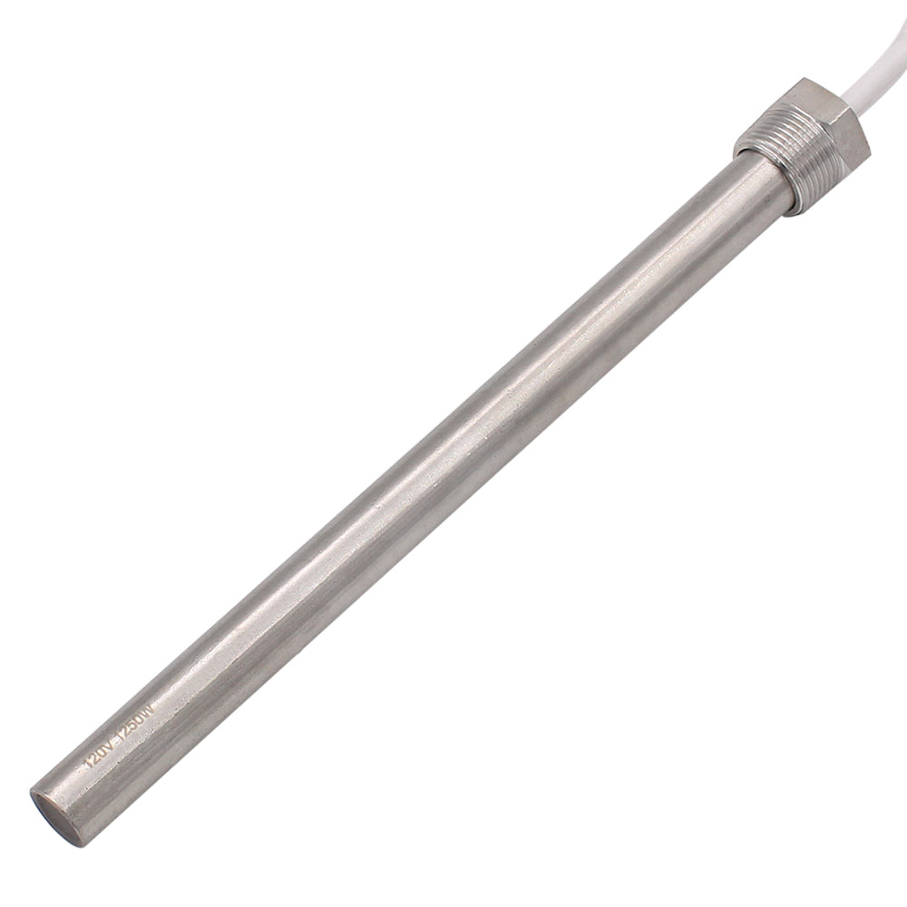 DERNORD Immersion Cartridge Heater 120v 1250W/ 1500W - Hot Rod Heating Element Replacement 3/4 Inch Thread