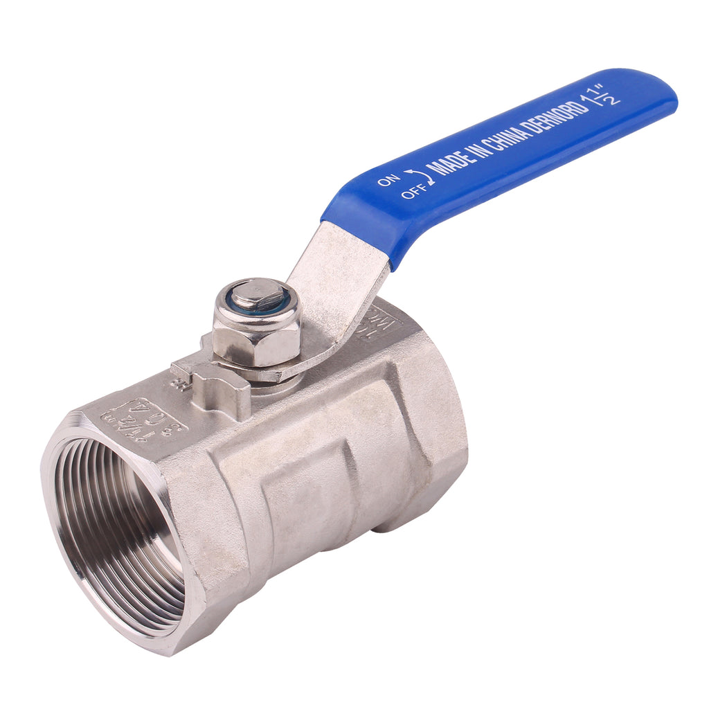 Stainless Steel Ball Valve | 1PC Type NPT thread Standard Port for Water, Oil, and Gas