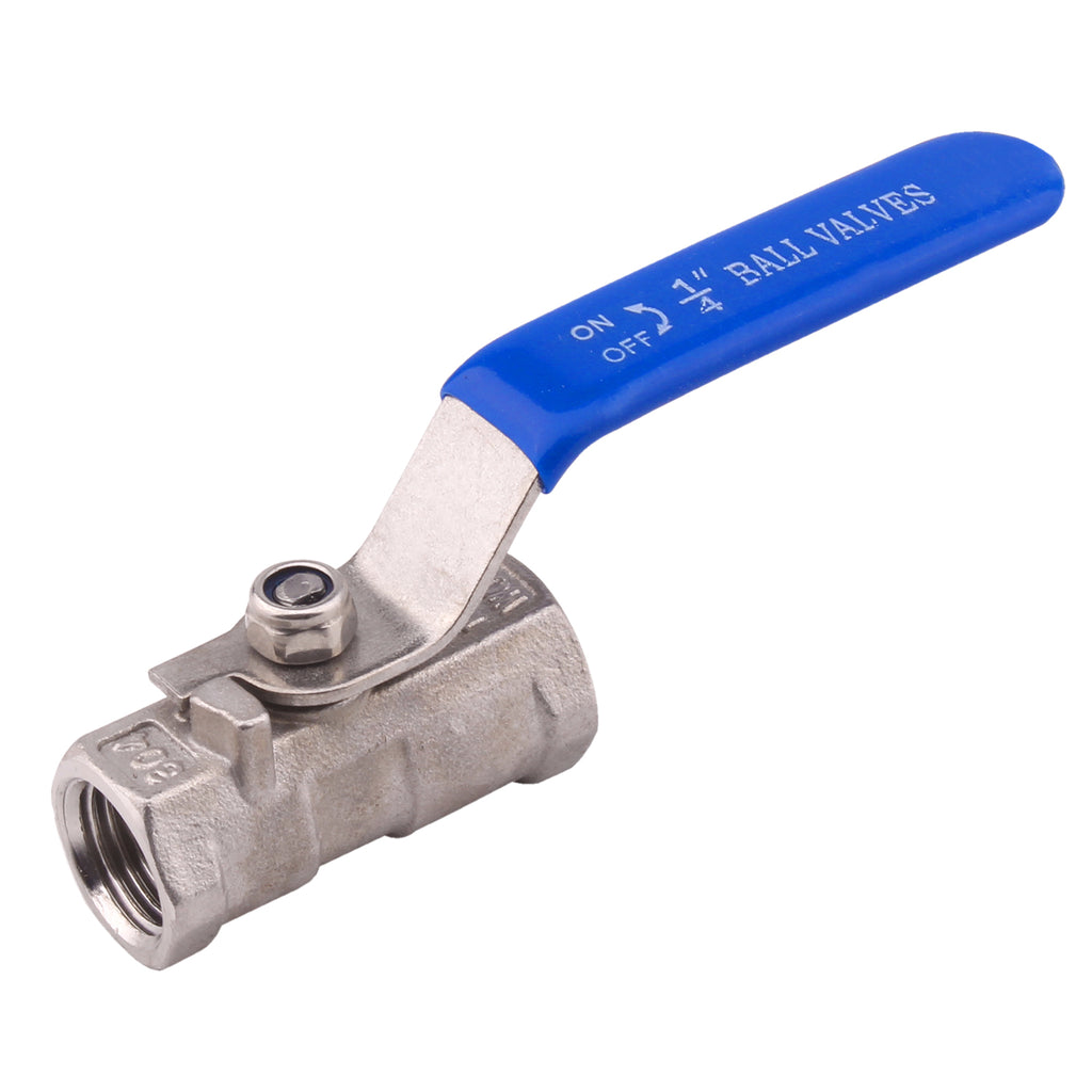 Stainless Steel Ball Valve | 1PC Type NPT thread Standard Port for Water, Oil, and Gas