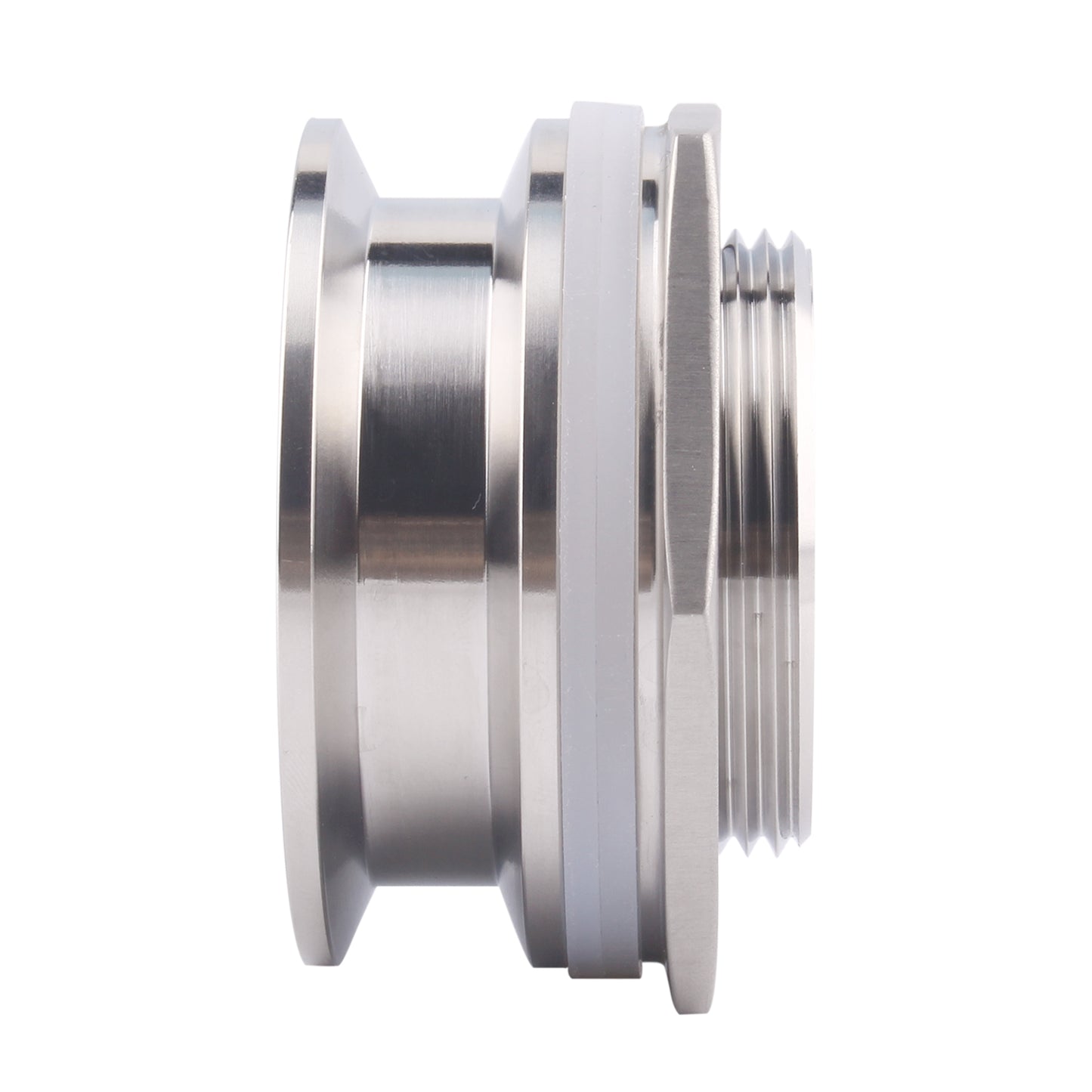 DERNORD 2" Tri Clamp Bulkhead Compression Fitting 304 Stainless Steel Weldless Homebrew Kettle Bulkhead