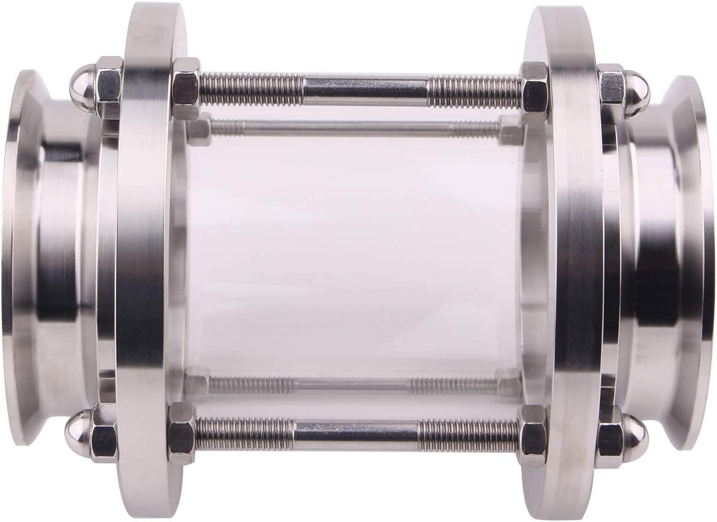 In-Line Sight Glass | with Clamp End | Sanitary Tri-Clamp