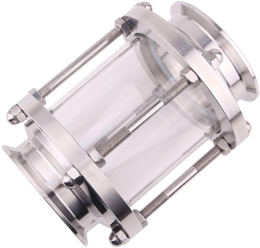 In-Line Sanitary Straight Sight Glass |  3 Inch Tri Clamp Type