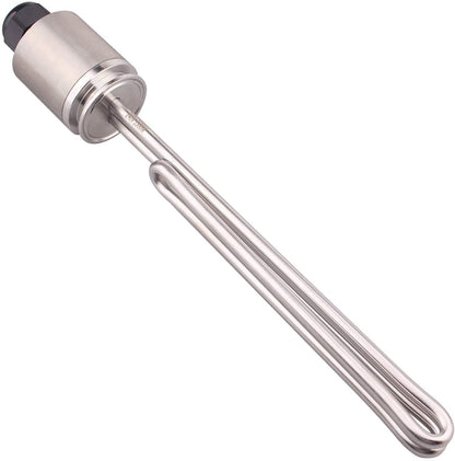 DERNORD 1.5" Inch (OD50.5mm) 240v 2500w/3500w/4500w/5500W Tri-clamp Foldback Heating Element Stainless Steel Immersion Water Heater