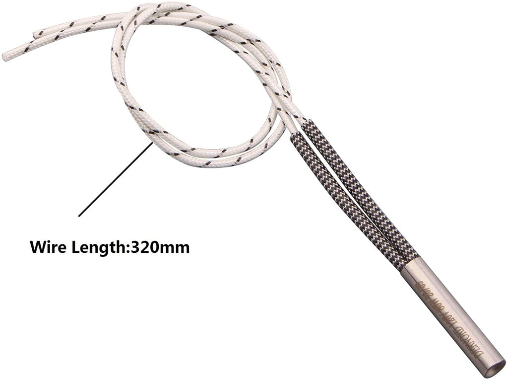 DERNORD 120V 80W Cartridge Heater Electric Hot Rod Stainless Steel Heating Element Replacement