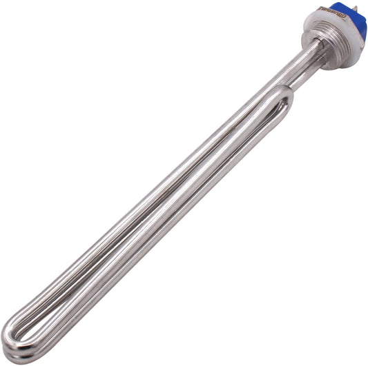 DERNORD 208V 2500W/ 3500W/4500W/5500W Screw-In Foldback Water Heater Element - Low Watt Density