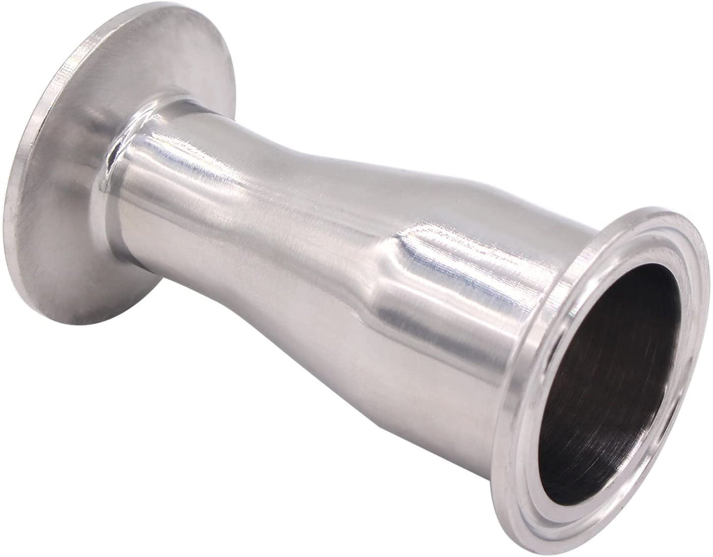 Sanitary Fitting Reducer | Tri Clamp Ferrule Style 1.5 inch to 4 inch