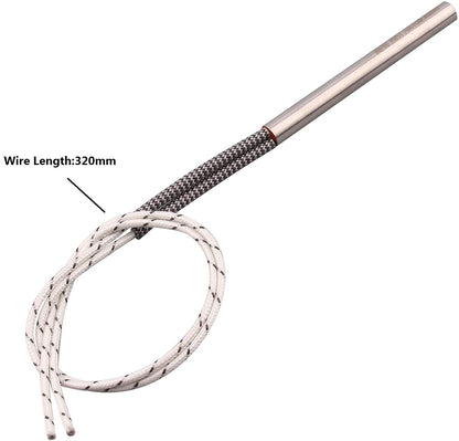 DERNORD 120V 150W/200W Cartridge Heater Electric Hot Rod Stainless Steel Heating Element Replacement
