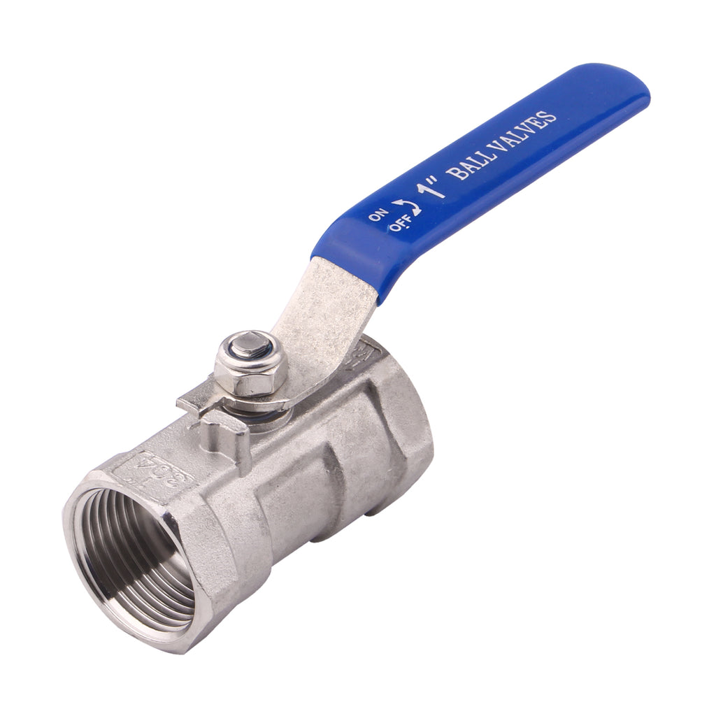 Stainless Steel Ball Valve | 1PC Type NPT thread Standard Port for Water, Oil, and Gas